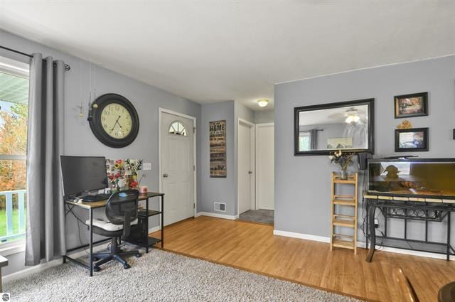 2426 E 48 1/2 Rd, Cadillac, MI 49601 - office with wood finished floors and baseboards