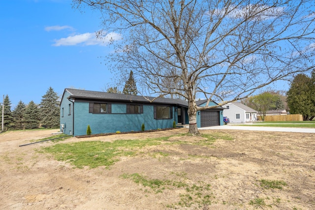 38501 Winkler St, Harrison Township, MI 48045 - ranch-style house with concrete driveway, an attached garage, and brick siding