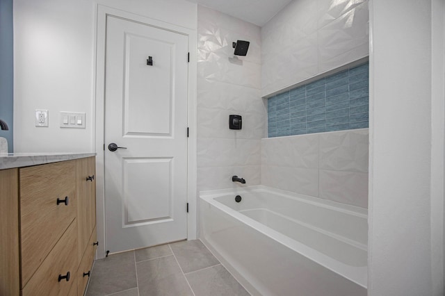 38501 Winkler St, Harrison Township, MI 48045 - full bath with tile patterned flooring, bathtub / shower combination, and vanity