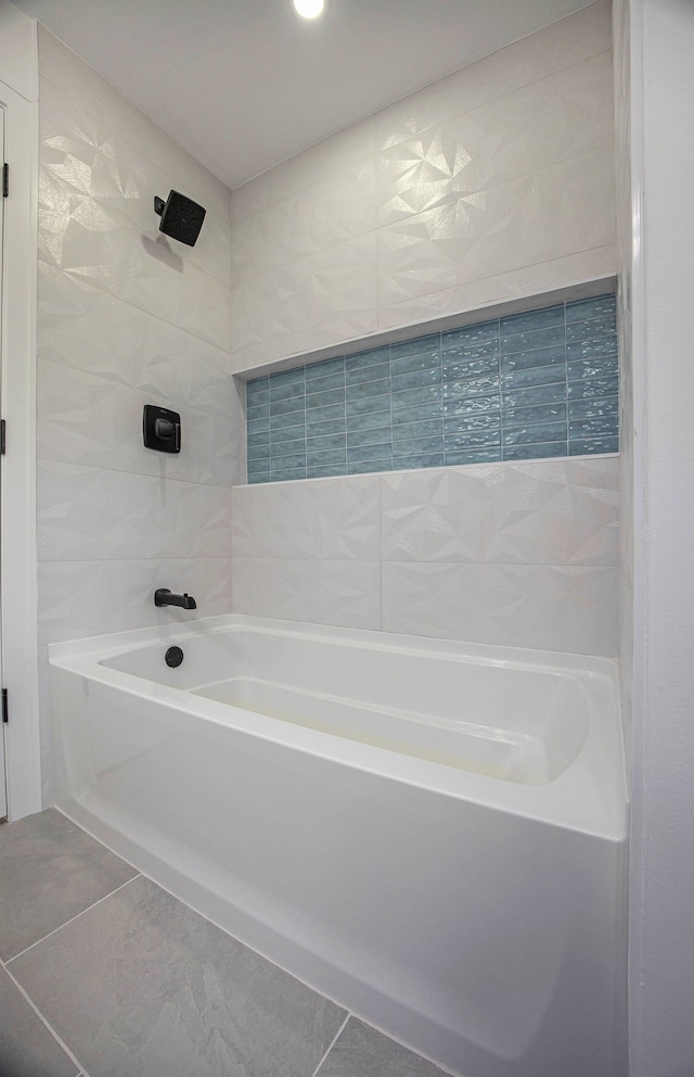 38501 Winkler St, Harrison Township, MI 48045 - full bath featuring tile patterned floors, tile walls, and bathtub / shower combination