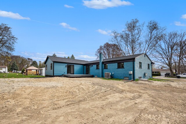 38501 Winkler St, Harrison Township, MI 48045 - back of house featuring brick siding