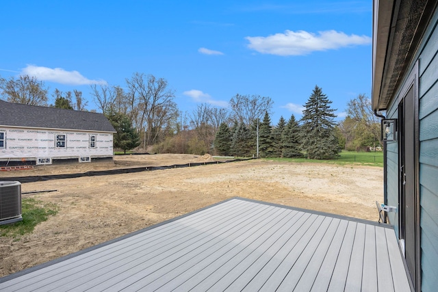 38501 Winkler St, Harrison Township, MI 48045 - deck featuring central air condition unit