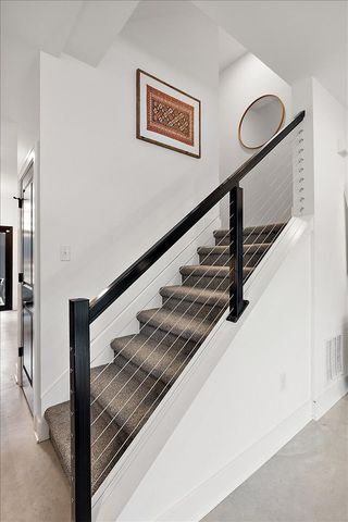 3313 Cochrane St, Detroit, MI 48208 - stairs with baseboards