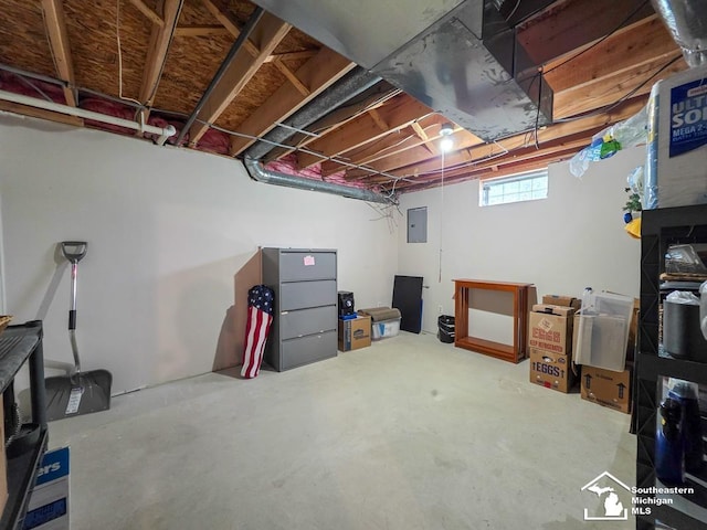 17795 Bobwhite Ct, Brownstown, MI 48192 - basement with electric panel