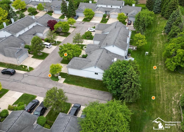 17795 Bobwhite Ct, Brownstown, MI 48192 - aerial perspective of suburban area