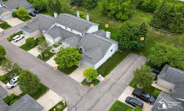 17795 Bobwhite Ct, Brownstown, MI 48192 - aerial view of residential area
