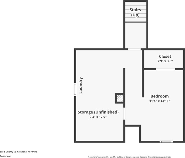 505 S Cherry St, Kalkaska, MI 49646 - floor plan / room layout