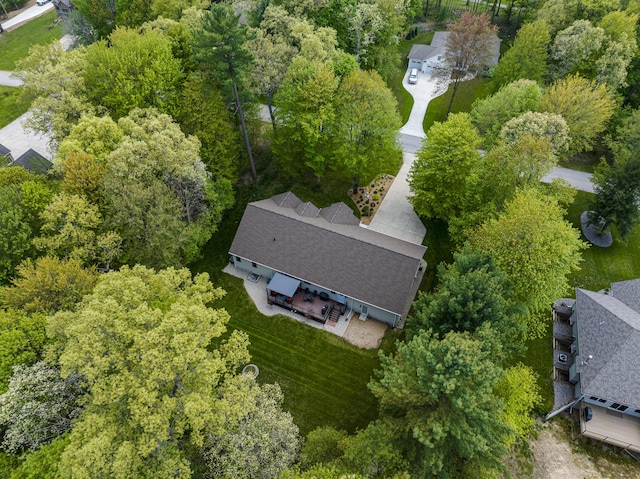 view from above of property