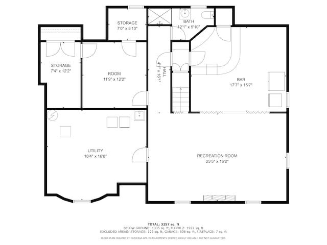 14240 Rosemont Ave, Detroit, MI 48223 - floor plan / room layout