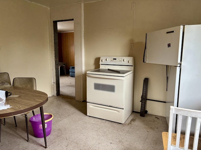kitchen with white appliances