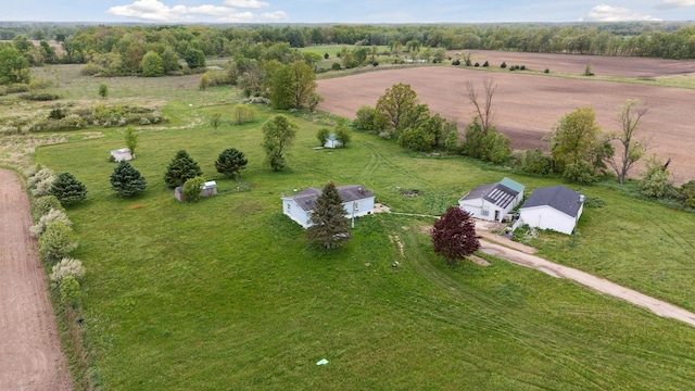 1832 E Carson City Rd, Sheridan, MI 48884 - aerial view of property and surrounding area with rural landscape