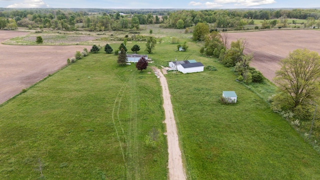 1832 E Carson City Rd, Sheridan, MI 48884 - aerial overview of property's location featuring rural landscape