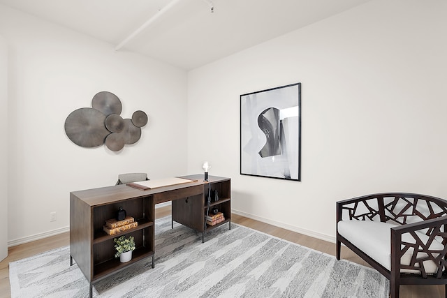 2051 Villa Rd Unit 204, Birmingham, MI 48009 - office with light wood-style flooring and baseboards