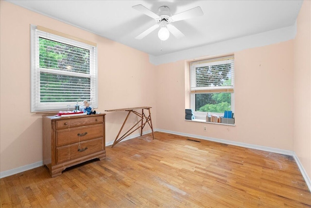 2020 NW Ave, Lansing, MI 48906 - unfurnished room featuring plenty of natural light, light wood finished floors, and baseboards
