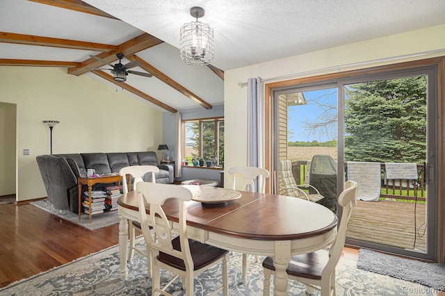 5361 Lin Hill Dr, Swartz Creek, MI 48473 - dining space featuring wood finished floors, ceiling fan, and a chandelier