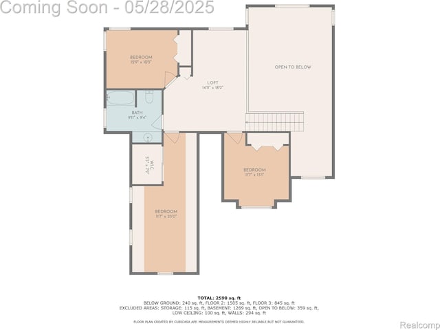 105 Crescent Hill Dr, Ortonville, MI 48462 - property floor plan