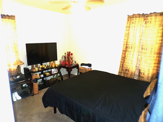 9546 Westwood St, Detroit, MI 48228 - carpeted bedroom with a ceiling fan