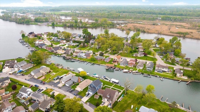 30617 Young Dr, Gibraltar, MI 48173 - aerial overview of property's location featuring a nearby body of water and nearby suburban area