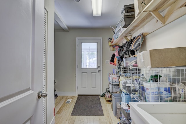 2230 Princeton Rd, Berkley, MI 48072 - interior space featuring wood finished floors and baseboards