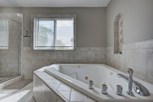 2230 Princeton Rd, Berkley, MI 48072 - bathroom with a shower stall and a tub with jets