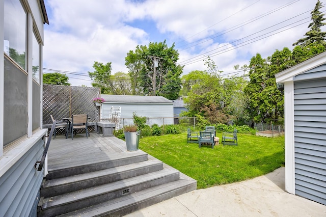 2230 Princeton Rd, Berkley, MI 48072 - deck featuring outdoor dining area