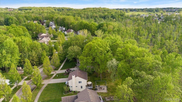 457 Cove View Dr, Waterford, MI 48327 - bird's eye view of a forest