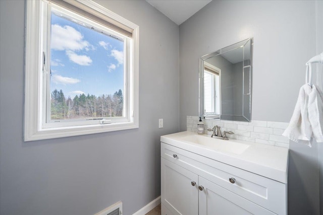 bathroom with vanity