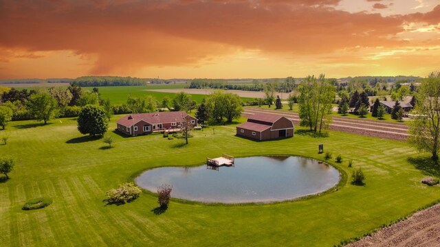 34699 Fuerstenau Rd, Richmond, MI 48062 - aerial view of sparsely populated area featuring a nearby body of water