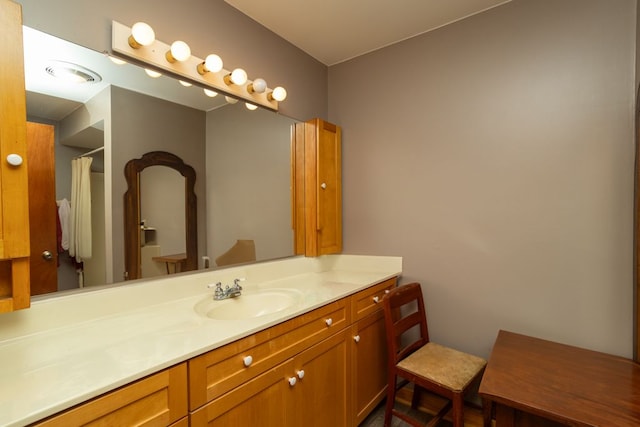 34699 Fuerstenau Rd, Richmond, MI 48062 - bathroom featuring vanity and a shower with shower curtain