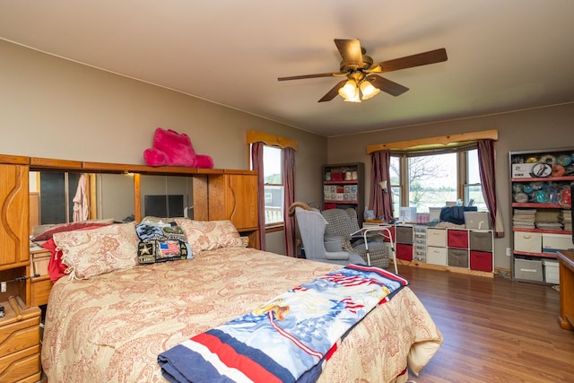34699 Fuerstenau Rd, Richmond, MI 48062 - bedroom featuring wood finished floors and ceiling fan