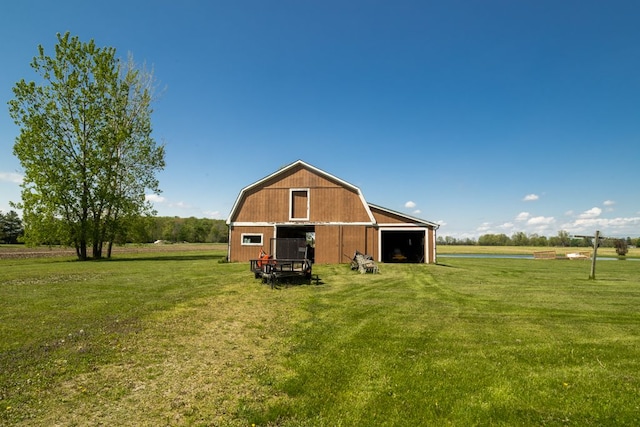34699 Fuerstenau Rd, Richmond, MI 48062 - view of barn with a yard and a water view