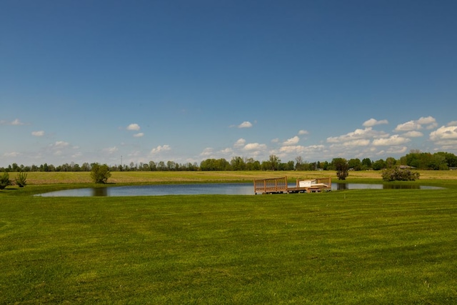 34699 Fuerstenau Rd, Richmond, MI 48062 - view of green lawn with a water view