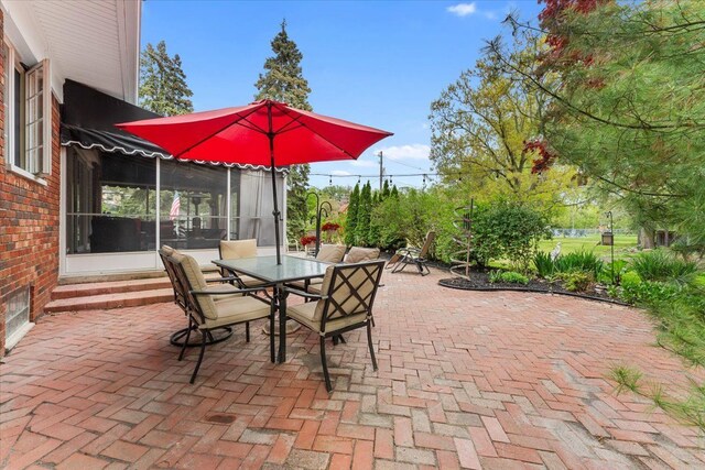 28605 Southpointe Rd, Grosse Ile, MI 48138 - view of patio / terrace with outdoor dining space