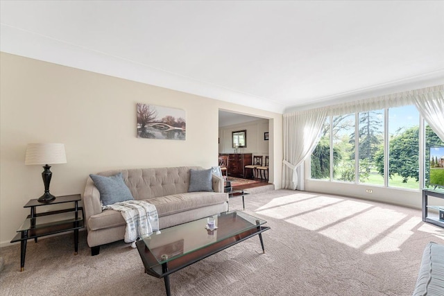 28605 Southpointe Rd, Grosse Ile, MI 48138 - living room featuring carpet flooring and healthy amount of natural light