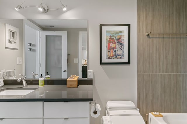 3434 Russell St Unit 28-205, Detroit, MI 48207 - full bath with toilet and vanity