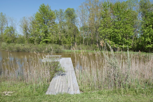 23049 27 Mile Rd, Ray, MI 48096 - dock featuring a water view