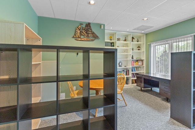 4958 Countryside Dr, West Bloomfield, MI 48323 - office space with carpet flooring and recessed lighting