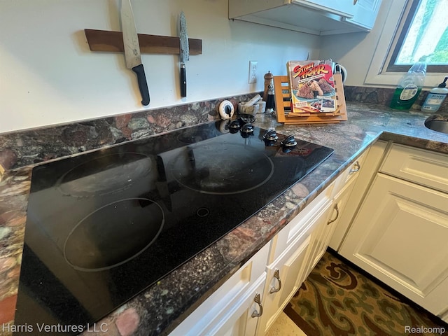 29430 Marimoor Dr, Southfield, MI 48076 - detailed view of black electric cooktop and dark stone countertops