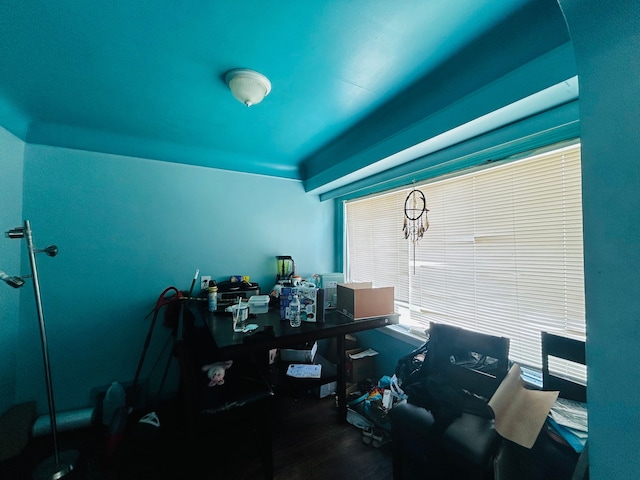 11329 Minock St, Detroit, MI 48228 - office area featuring wood finished floors