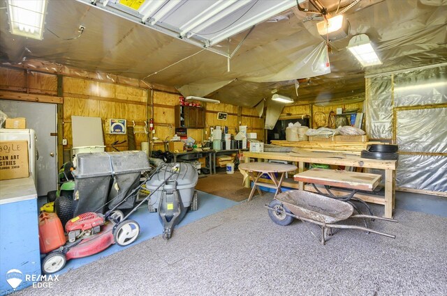 500 Granger Rd, Ortonville, MI 48462 - garage with a workshop area