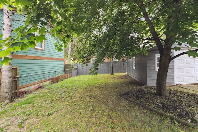 view of fenced backyard