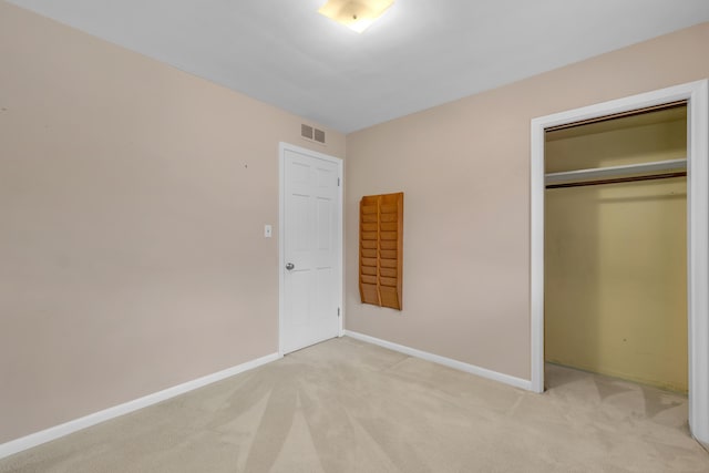 19150 Lexington, Redford, MI 48240 - unfurnished bedroom with light carpet, baseboards, and a closet