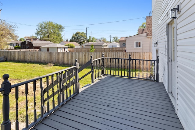 532 Chestnut St, Wyandotte, MI 48192 - deck with a residential view
