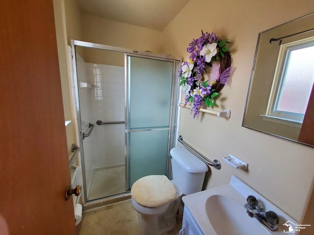 14815 Morris Ave, Allen Park, MI 48101 - full bathroom with a shower stall, toilet, and vanity