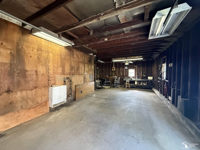 4971 Elm St, Newport, MI 48166 - below grade area with a garage