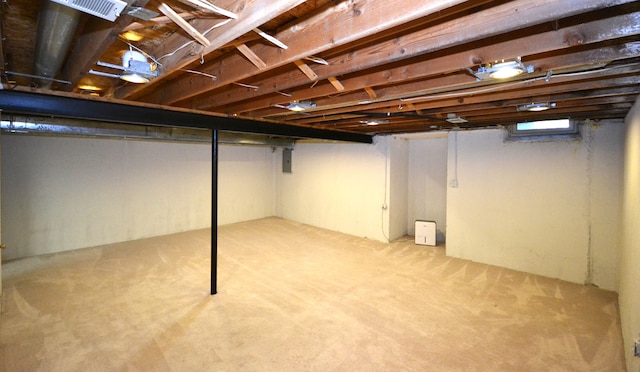 2 Cornell Ct, Dearborn, MI 48124 - below grade area with carpet floors and electric panel