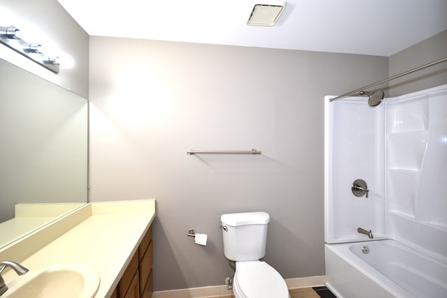 2 Cornell Ct, Dearborn, MI 48124 - full bath with baseboards, vanity, toilet, and bathing tub / shower combination