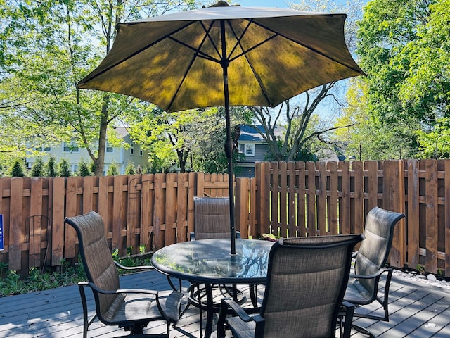 1840 Brentwood Dr, Troy, MI 48098 - deck featuring outdoor dining space and fence