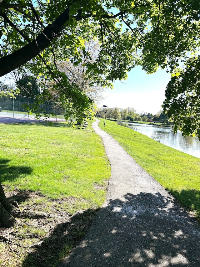 1840 Brentwood Dr, Troy, MI 48098 - view of home's community featuring a water view and a lawn