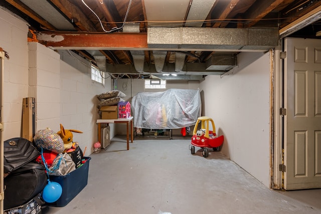7044 Continental Ave, Warren, MI 48091 - below grade area with concrete block wall